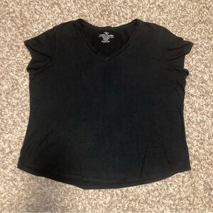 3/$15 - Faded Glory Black Short Sleeve Tee T-shirt, Sz XXL